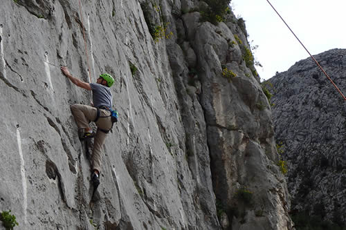 Rock Climbing In Croatia, Dalmatia, Split 